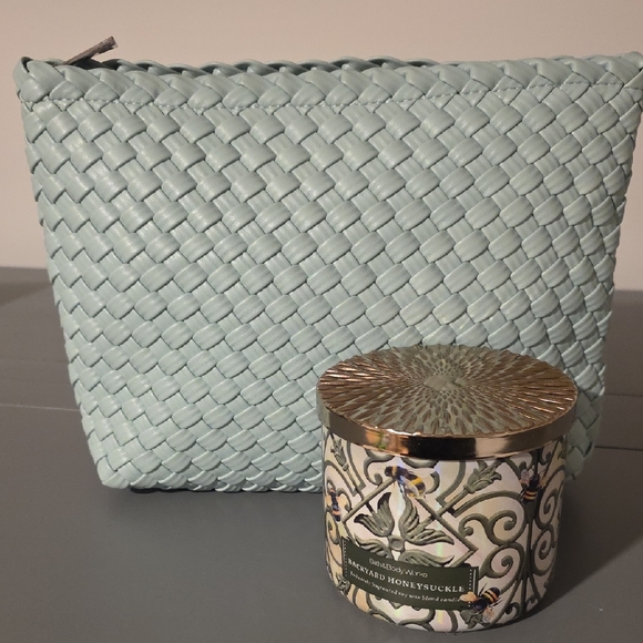 RACHEL ZOE NWOT Clutch & BATH & BODY WORKS Candle Set - Picture 1 of 11